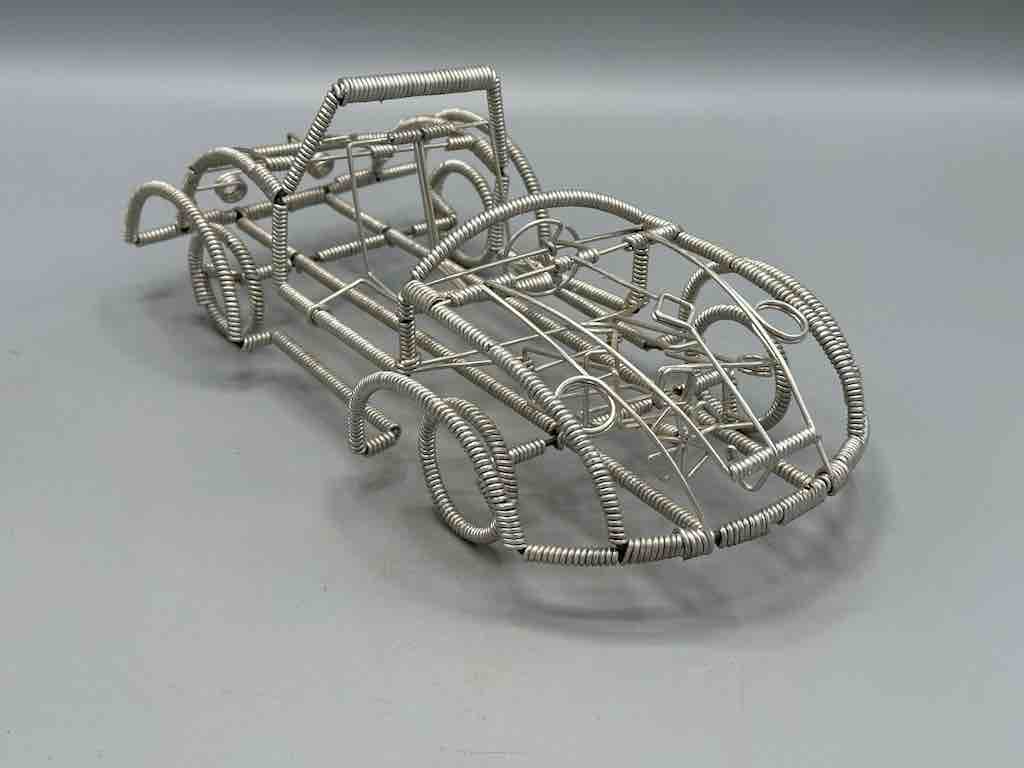 Large African Recycled Wire Toy Convertible Car - Niger