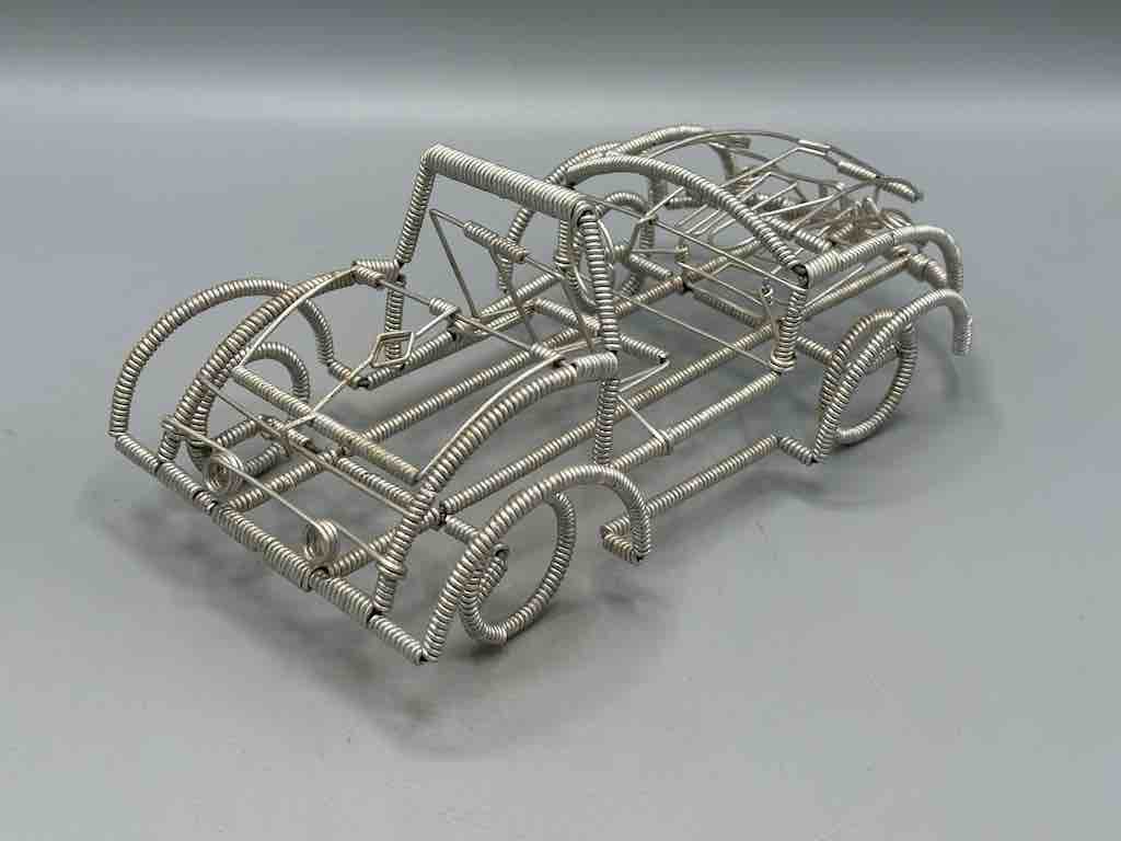 Large African Recycled Wire Toy Convertible Car - Niger