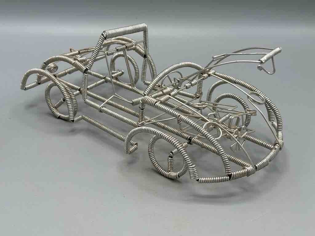 Large African Recycled Wire Toy Convertible Car - Niger