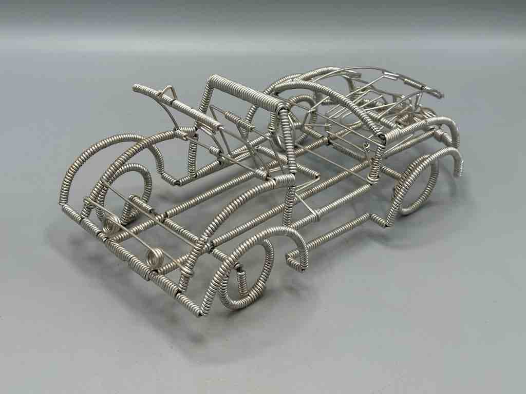 Large African Recycled Wire Toy Convertible Car - Niger