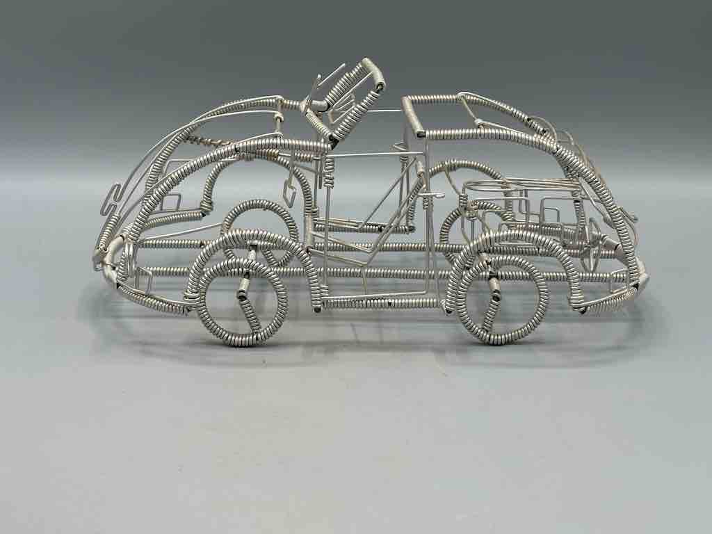 Large African Recycled Wire Toy Convertible Car - Niger