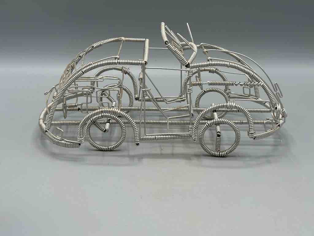 Large African Recycled Wire Toy Convertible Car - Niger