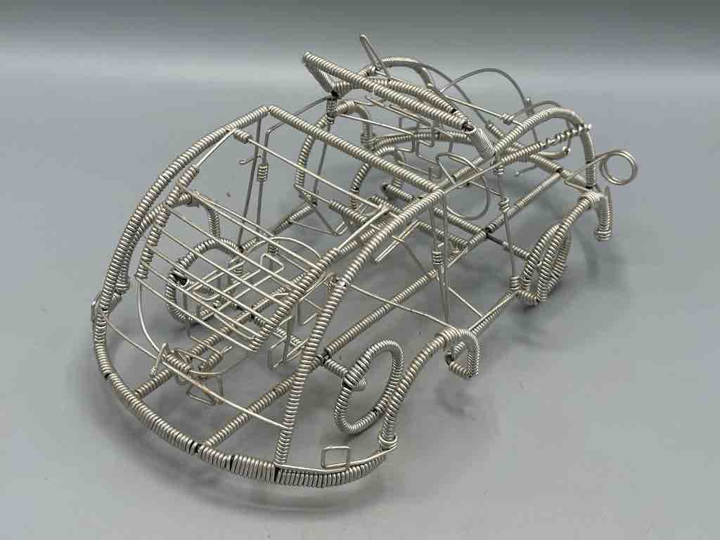 Large African Recycled Wire Toy Convertible Car - Niger