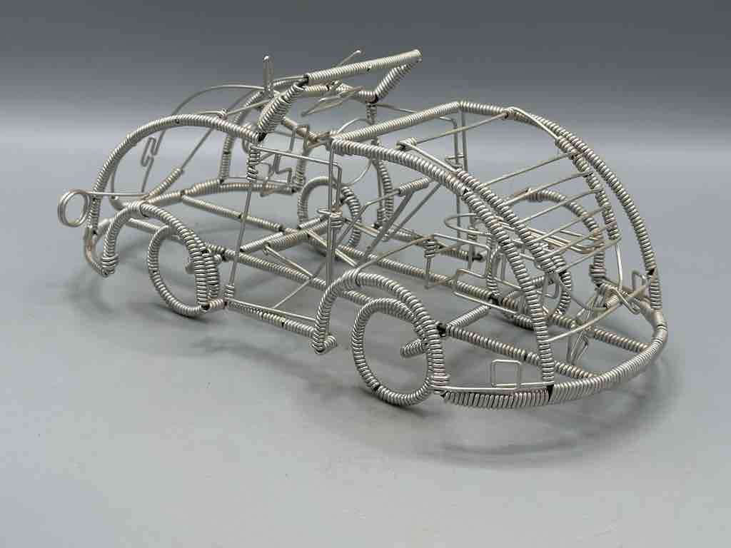 Large African Recycled Wire Toy Convertible Car - Niger