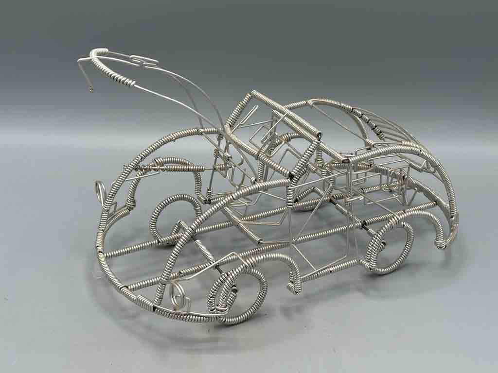 Large African Recycled Wire Toy Convertible Car - Niger