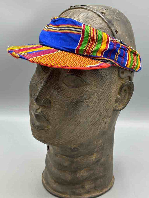 Genuine Ashanti Kente Cloth African Visor Hat
