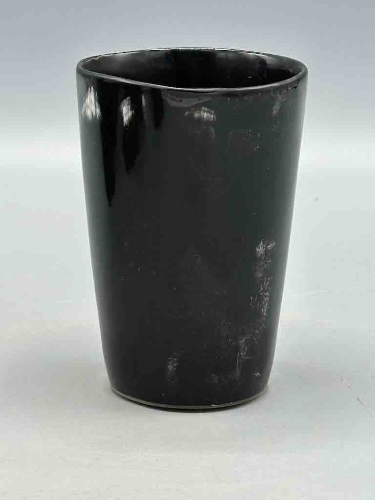 Black with a Little White Small Ankole Cattle Horn Cup - Uganda