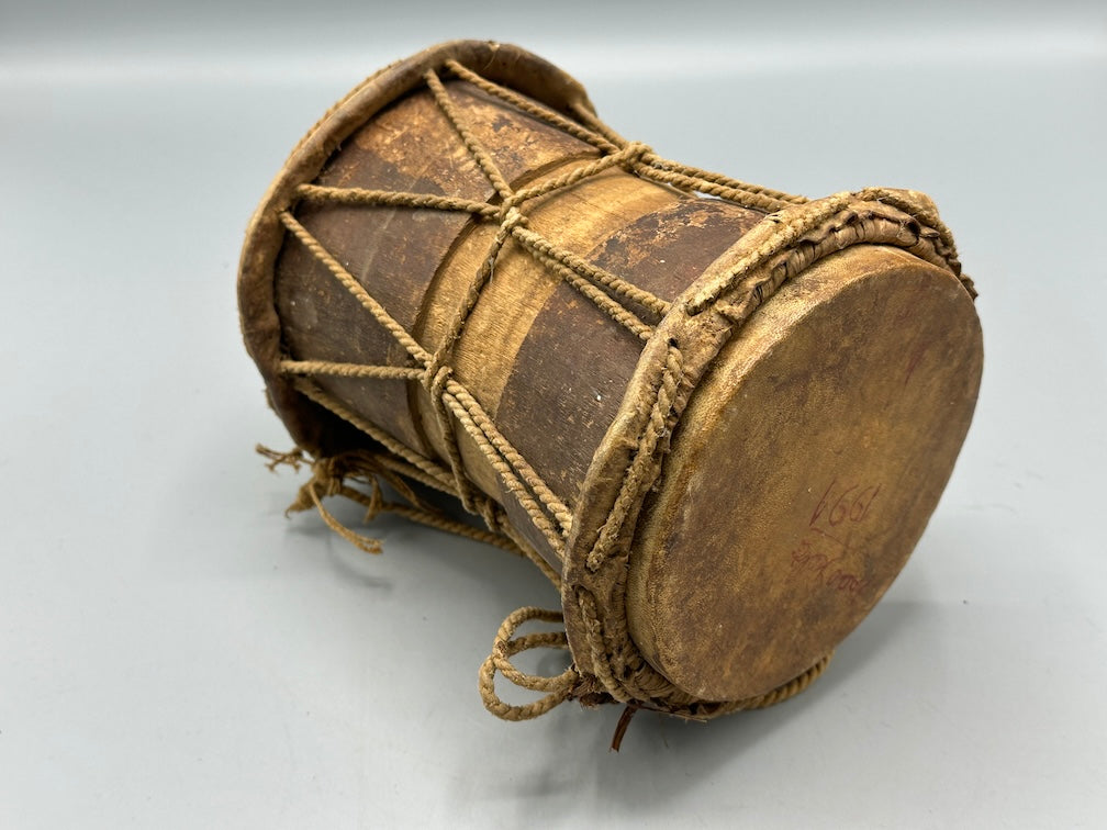 Vintage Small 2-head African Hand Drum - Mali