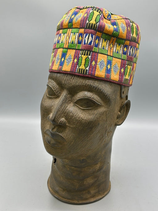 Unique Vintage Handwoven Cotton African Kufi Men's or Women's Hat