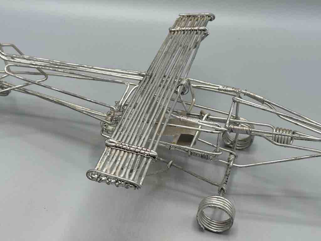 Large African Recycled Wire Toy Single Propellor Airplane - Niger