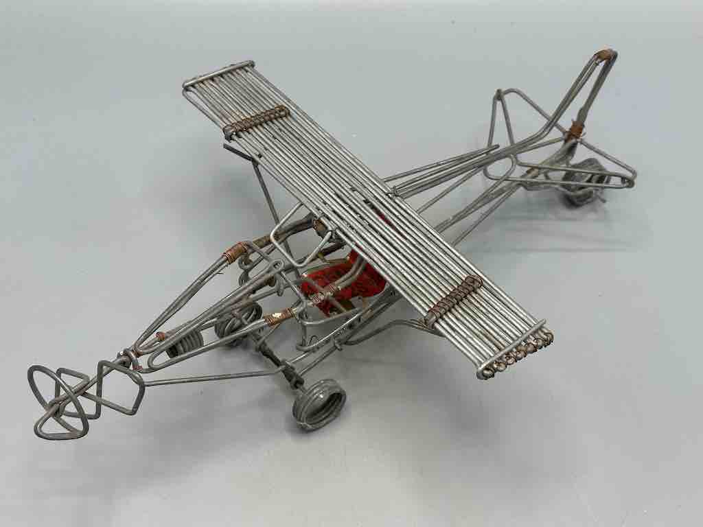 African Recycled Wire Toy Single Propellor Airplane - Niger