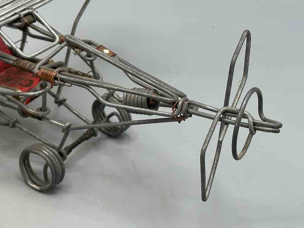 African Recycled Wire Toy Single Propellor Airplane - Niger