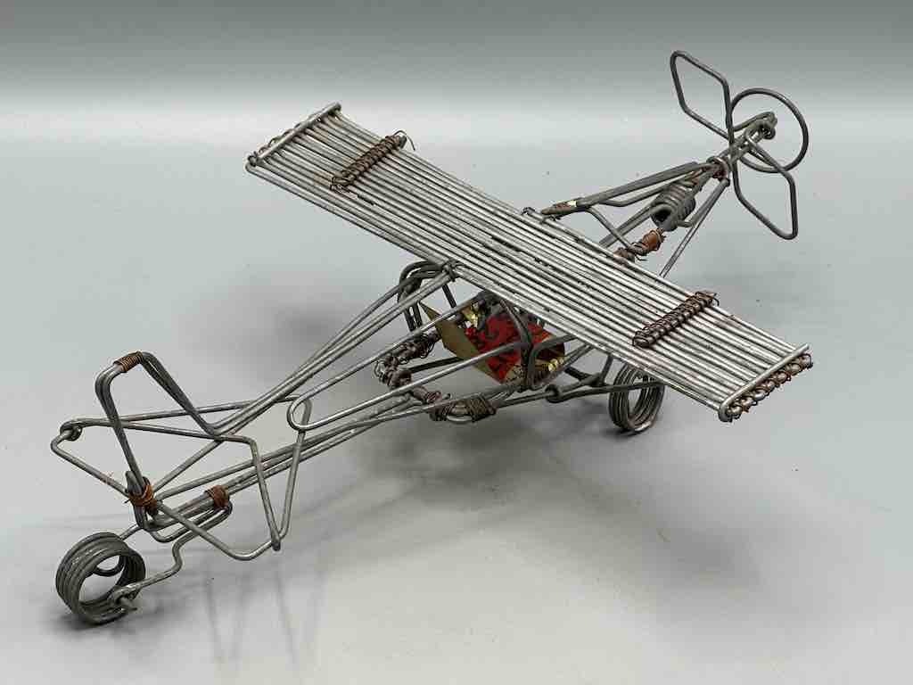 African Recycled Wire Toy Single Propellor Airplane - Niger