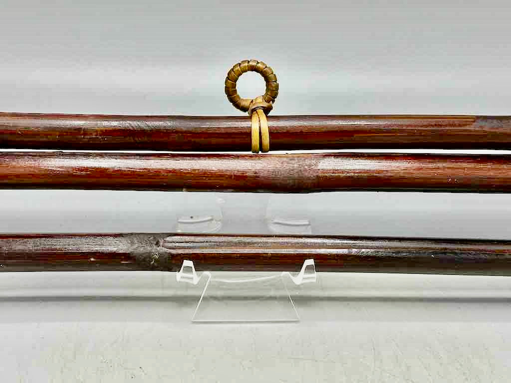 Bamboo Textile Hanger for 12" Wide Tapestry - Step End Style