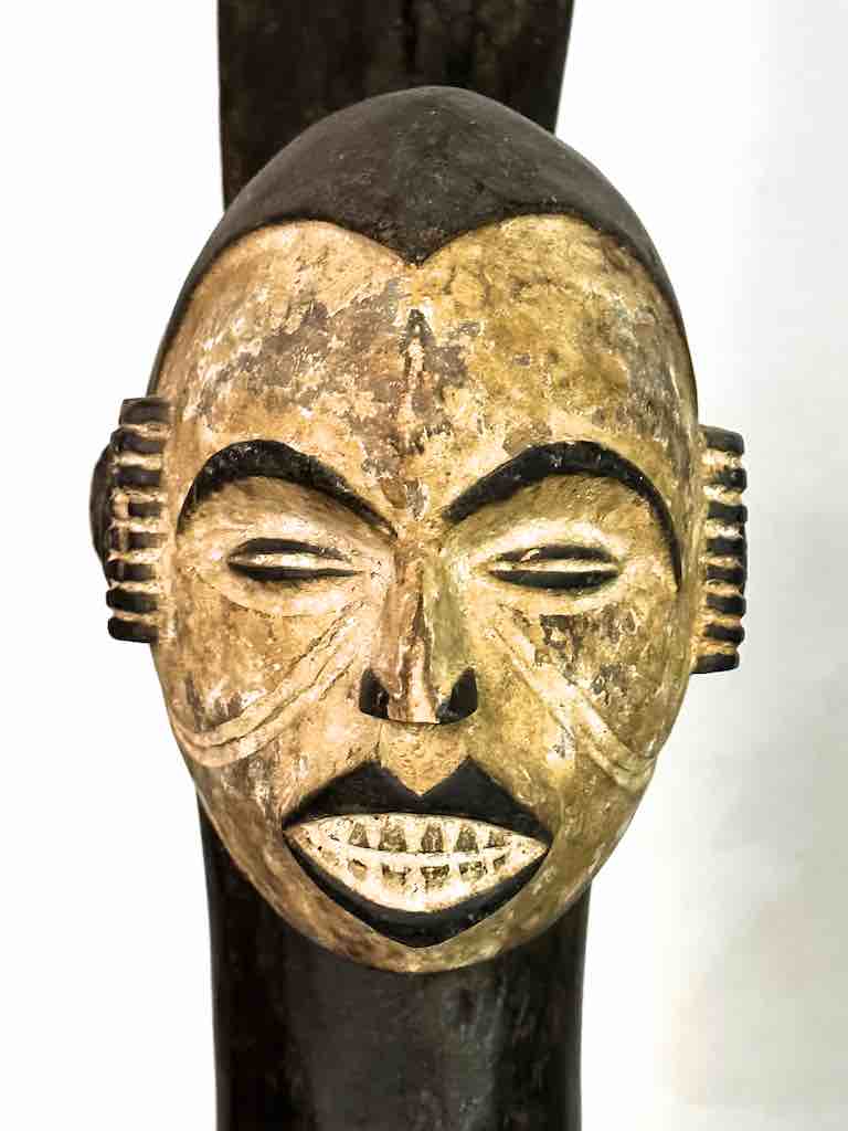 Vintage Igbo Janus Heads Dance Crest Statue | 24" - Nigeria