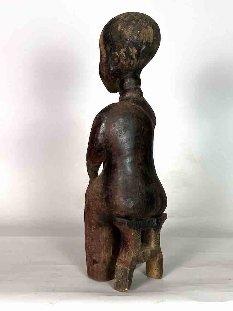 Large Baule Female Ancestor Spirit Statue | 30"