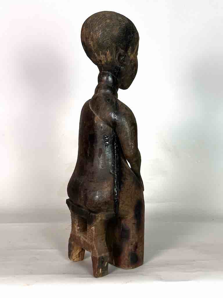 Large Baule Female Ancestor Spirit Statue | 30"