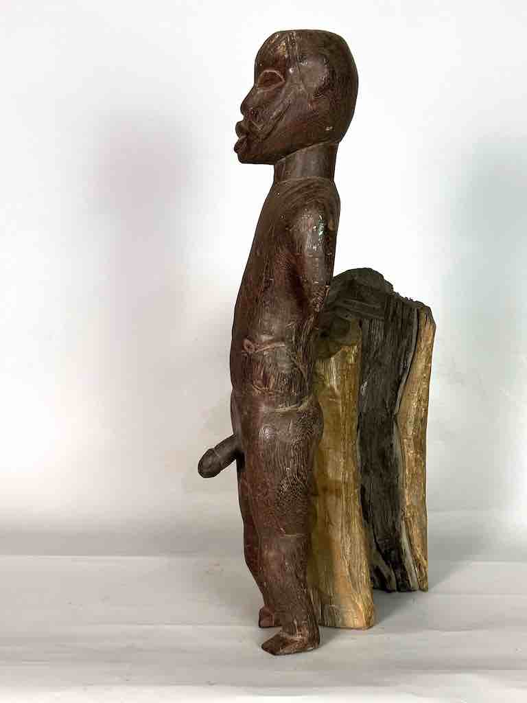 Makonde Male Ancestor Spirit Statue | 22" - Tanzania