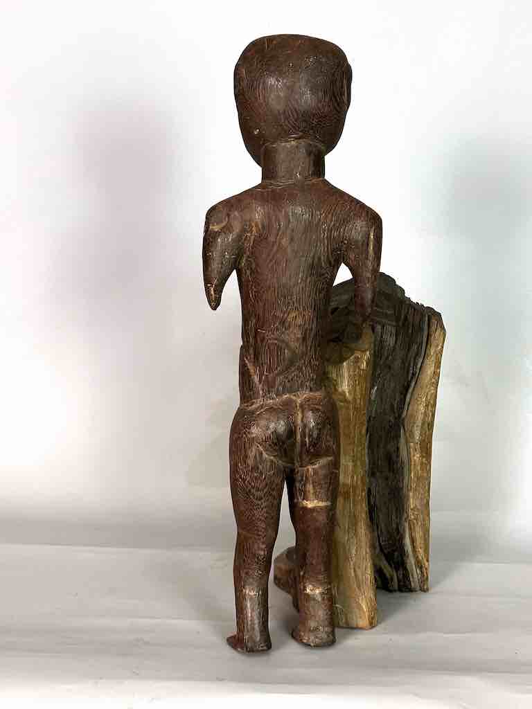 Makonde Male Ancestor Spirit Statue | 22" - Tanzania