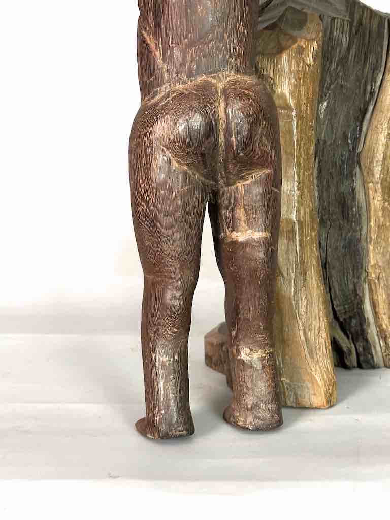 Makonde Male Ancestor Spirit Statue | 22" - Tanzania