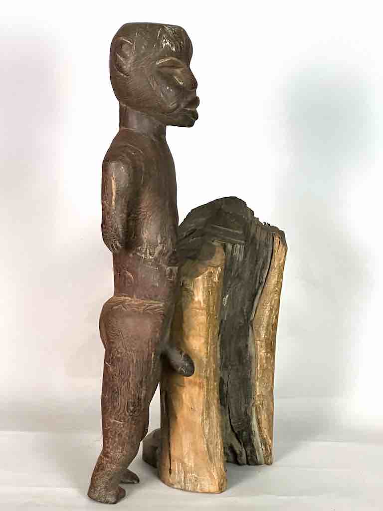 Makonde Male Ancestor Spirit Statue | 22" - Tanzania