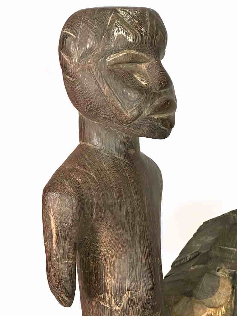 Makonde Male Ancestor Spirit Statue | 22" - Tanzania