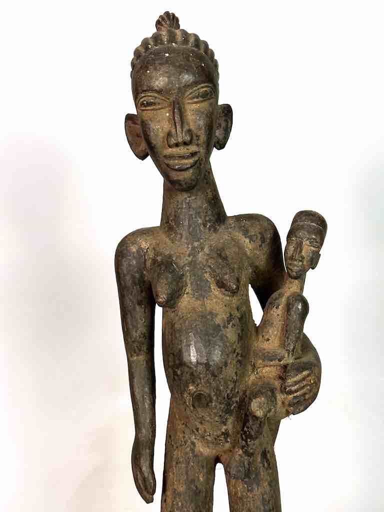 Tiv Janus Mother and Child Spirit Statue | 25" - Nigeria