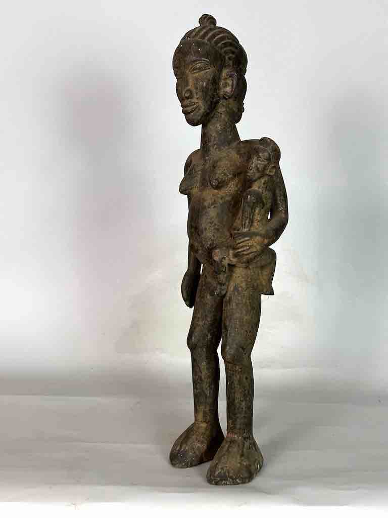 Tiv Janus Mother and Child Spirit Statue | 25" - Nigeria