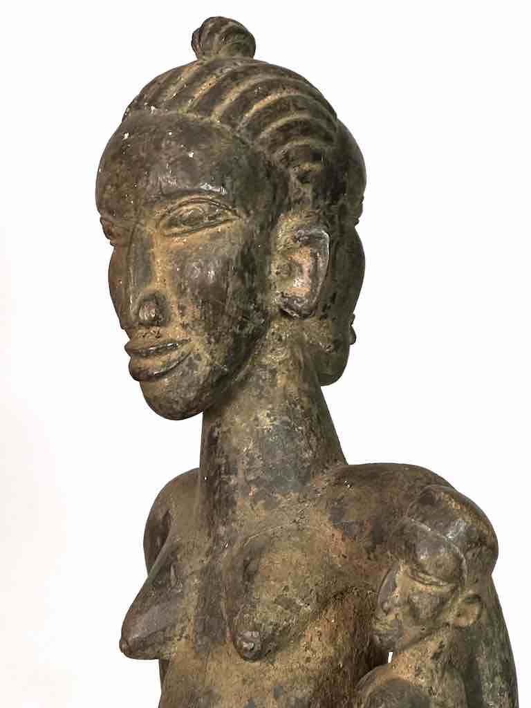 Tiv Janus Mother and Child Spirit Statue | 25" - Nigeria