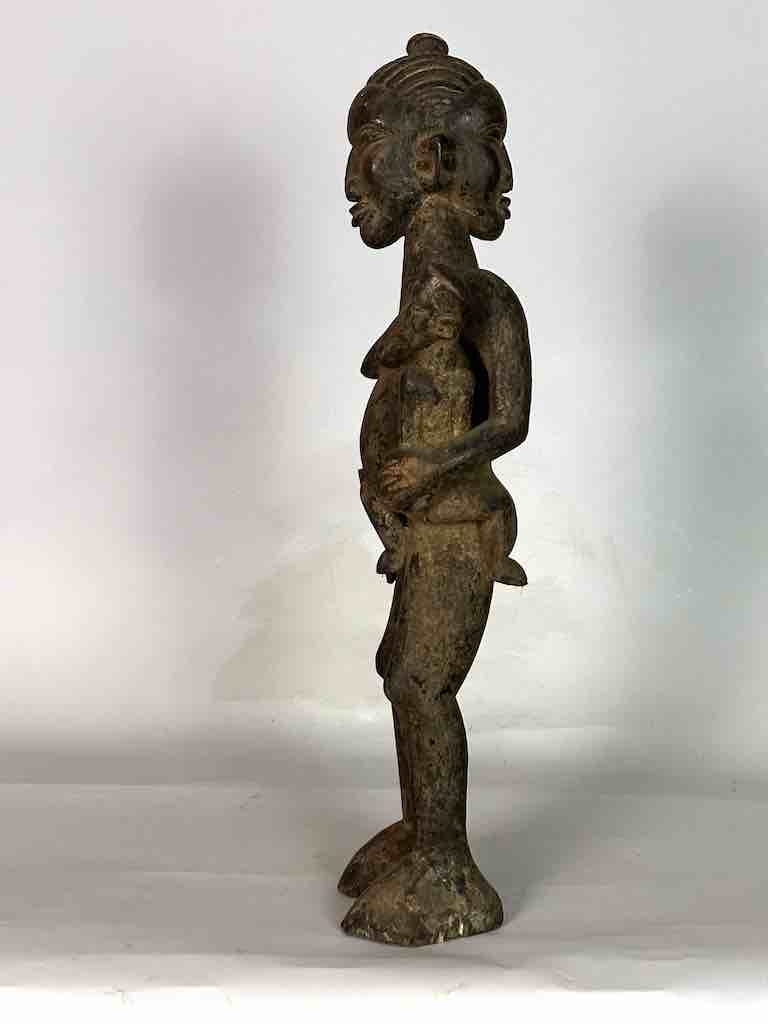 Tiv Janus Mother and Child Spirit Statue | 25" - Nigeria