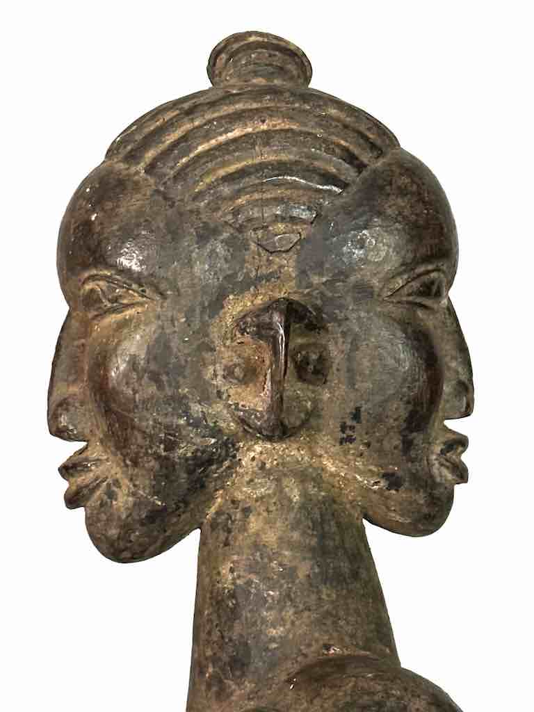 Tiv Janus Mother and Child Spirit Statue | 25" - Nigeria