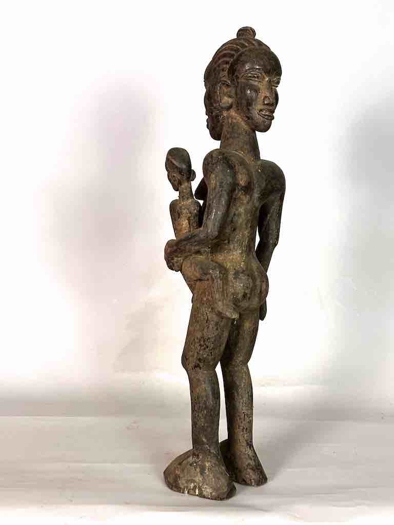 Tiv Janus Mother and Child Spirit Statue | 25" - Nigeria