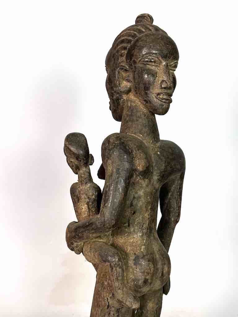 Tiv Janus Mother and Child Spirit Statue | 25" - Nigeria