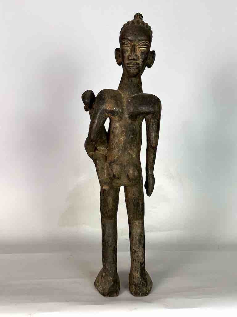 Tiv Janus Mother and Child Spirit Statue | 25" - Nigeria