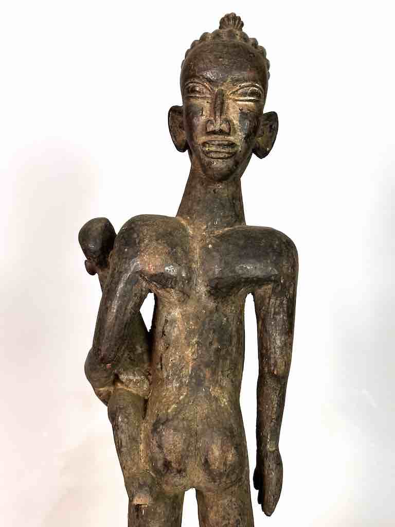 Tiv Janus Mother and Child Spirit Statue | 25" - Nigeria