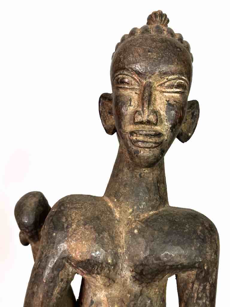 Tiv Janus Mother and Child Spirit Statue | 25" - Nigeria