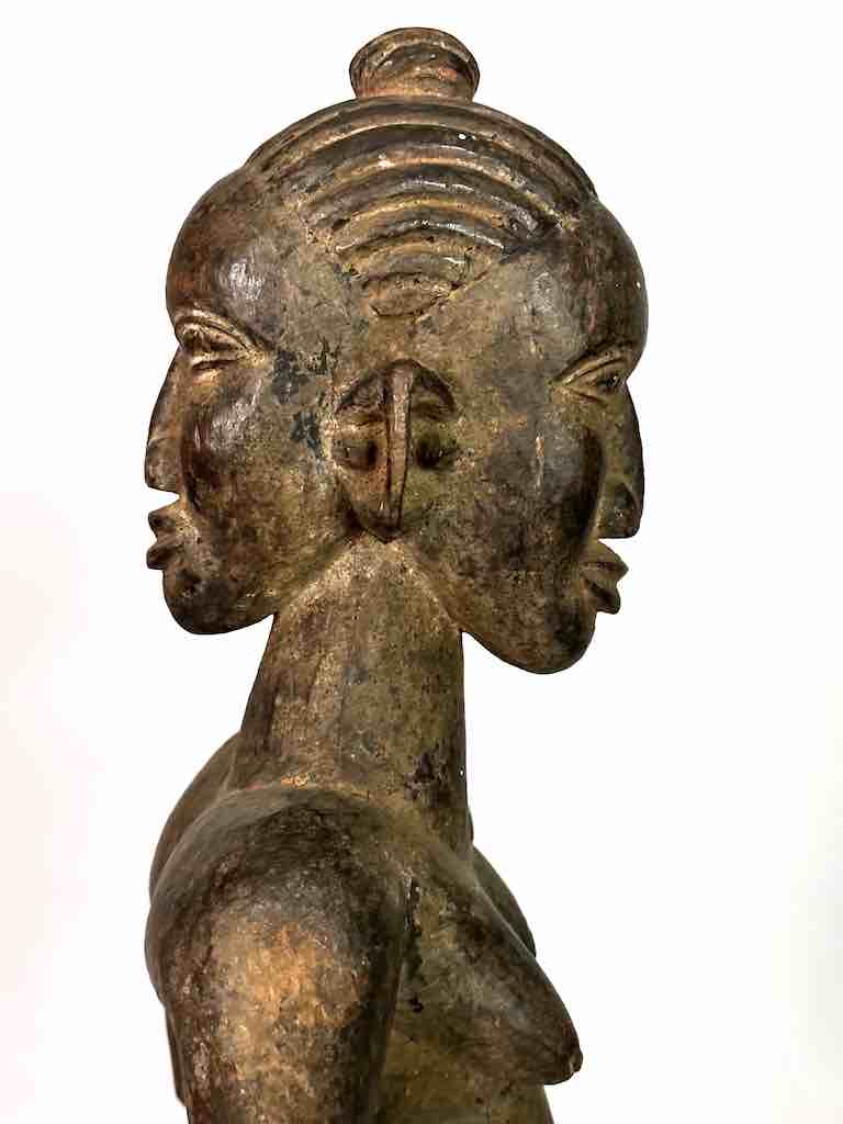 Tiv Janus Mother and Child Spirit Statue | 25" - Nigeria