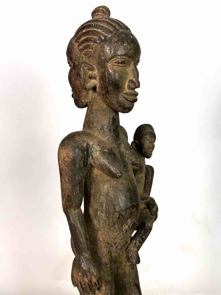 Tiv Janus Mother and Child Spirit Statue | 25" - Nigeria