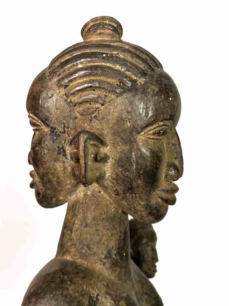 Tiv Janus Mother and Child Spirit Statue | 25" - Nigeria