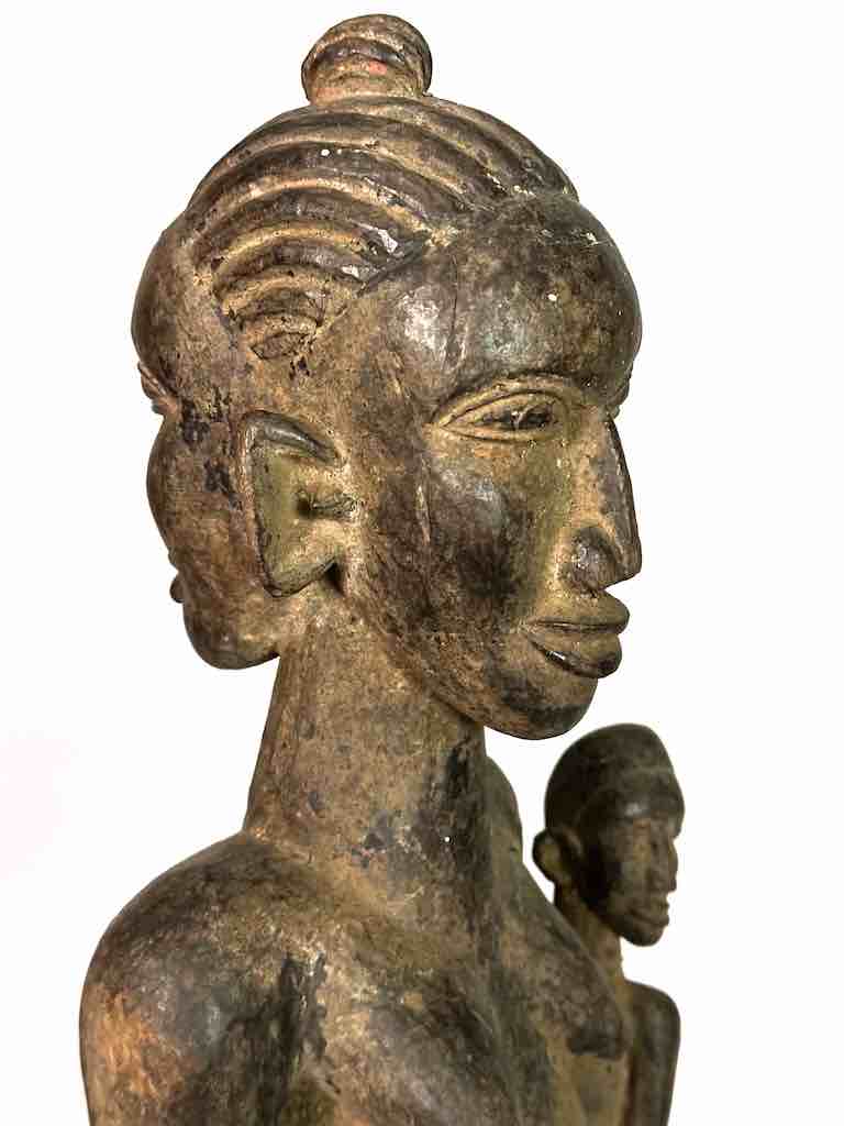 Tiv Janus Mother and Child Spirit Statue | 25" - Nigeria