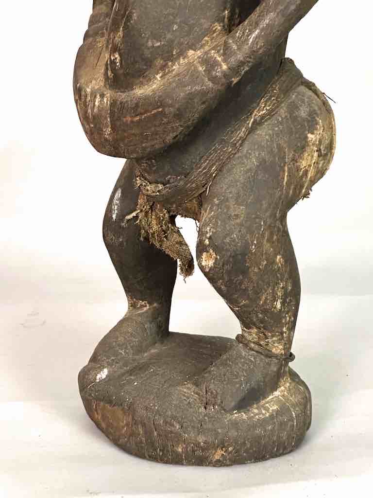 Very Old Vintage Standing Bambara Woman Spirit Statue | 33" - Mali