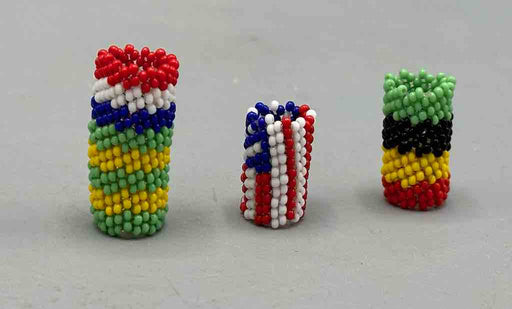Cylindrical Beaded "Bead" Hair Ornament Jewelry Component- Togo