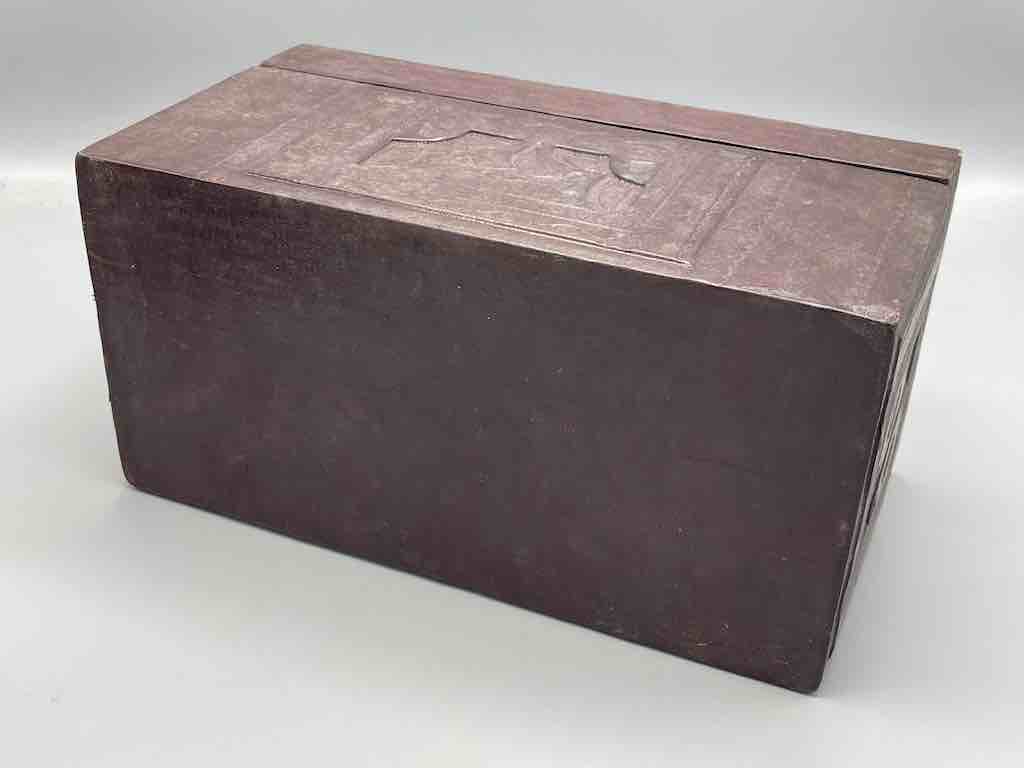 Tooled Leather Wooden Tuareg Box from Niger, Africa