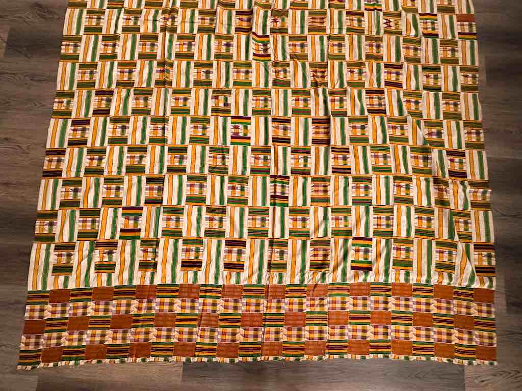 Largest Vintage Ashanti Kente African Men's Textile | 122 x 82"
