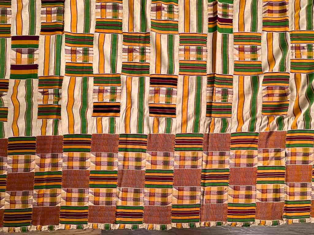 Largest Vintage Ashanti Kente African Men's Textile | 122 x 82"