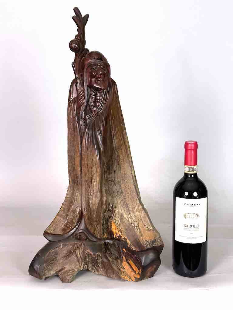 Vietnamese Rosewood Buddhist God Statue