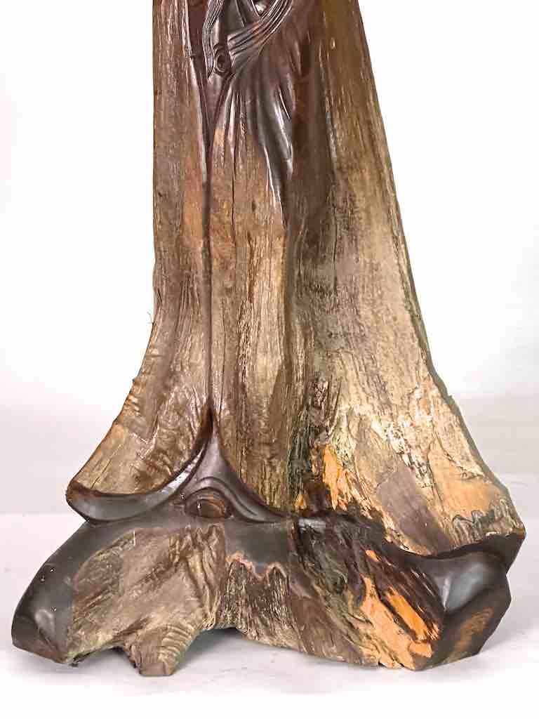 Vietnamese Rosewood Buddhist God Statue