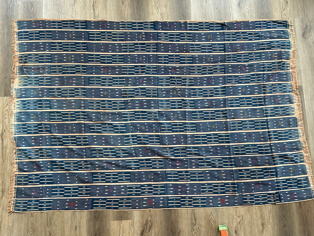 Largest Vintage Baule African Cloth Men's Textile | 184 x 62"