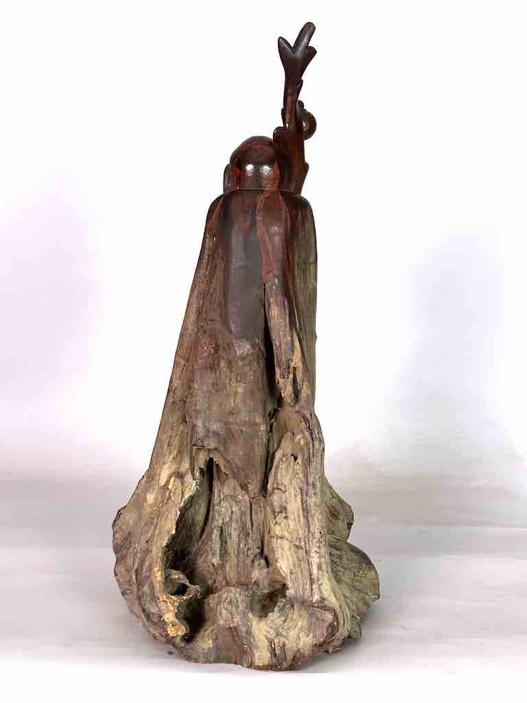 Vietnamese Rosewood Buddhist God Statue