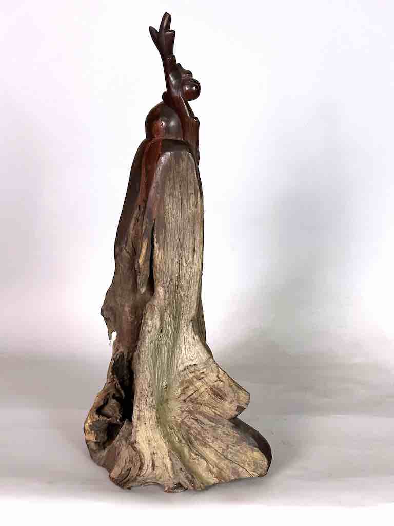 Vietnamese Rosewood Buddhist God Statue